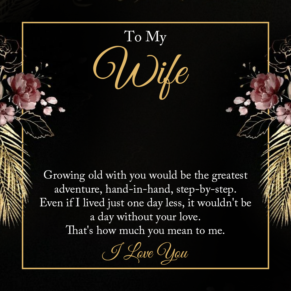 To my Wife